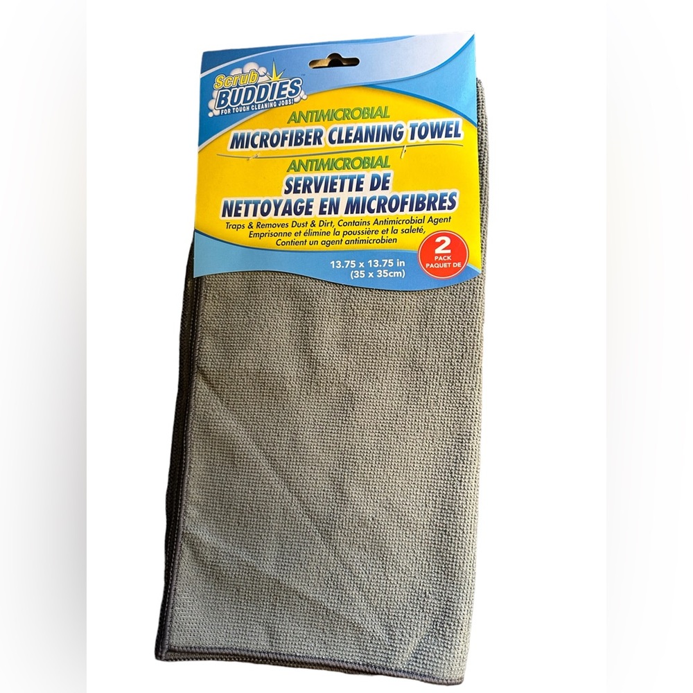 MICROFIBER NWT 2PC REUSABLE CLEANING TOWELS